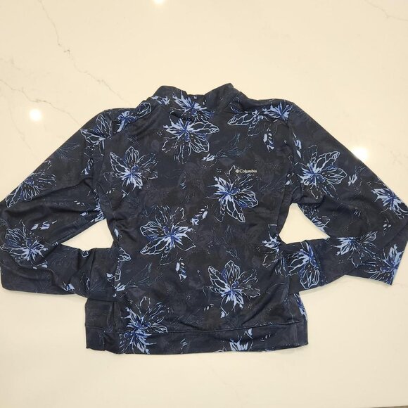 Columbia Sz XL Women's Weekend Adventure Pullover Omni Shade Omni Wick Navy Gorp - Picture 1 of 10